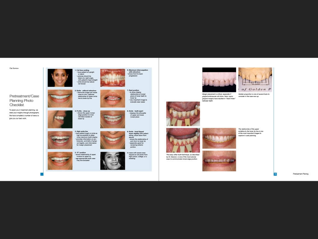 Bay View Dental Lab portfolio, page 16-17.